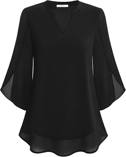 Marguerite™ | Fließende Bluse mit Überlagerungseffekt