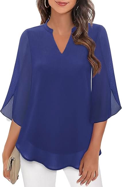 Marguerite™ | Fließende Bluse mit Überlagerungseffekt