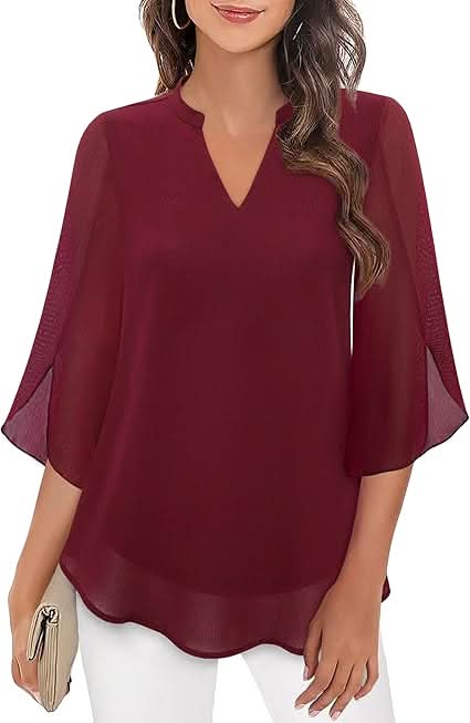 Marguerite™ | Fließende Bluse mit Überlagerungseffekt