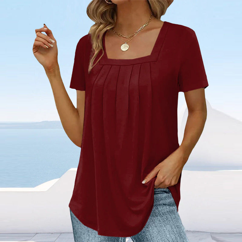 Liv - elegante plissierte Bluse