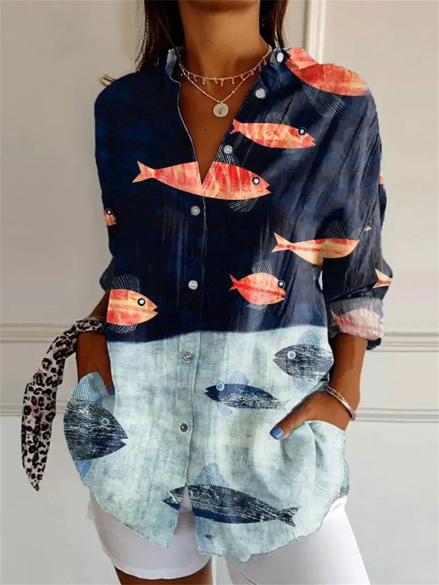 Wilma - Stilvolle Lockere Bluse