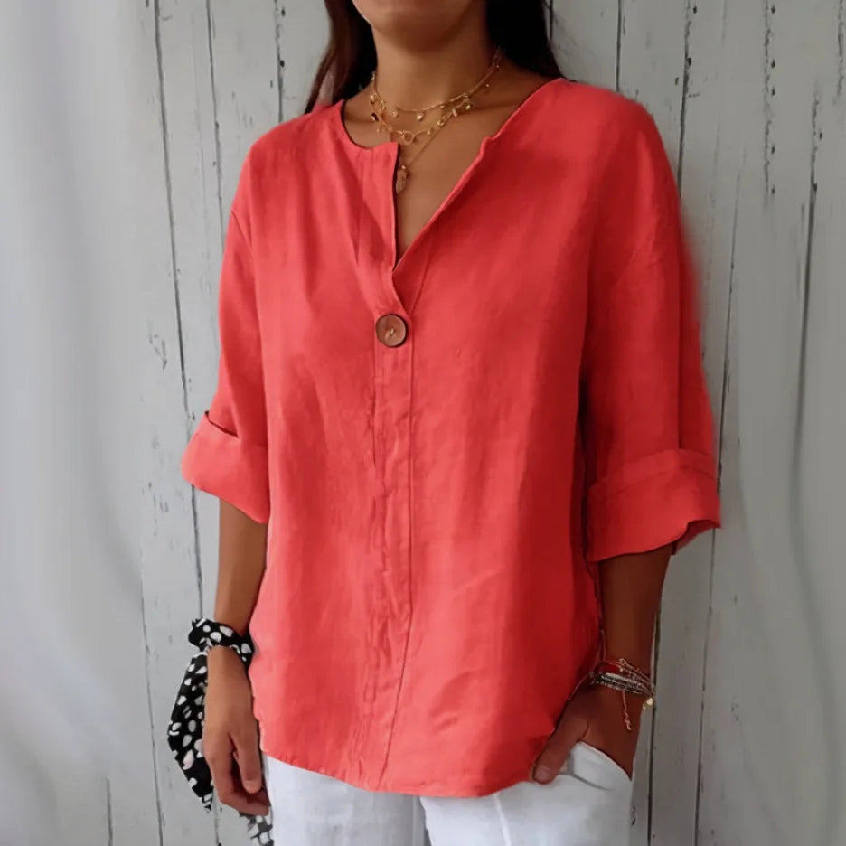 Mariet - Lange Bluse mit Kurzarm