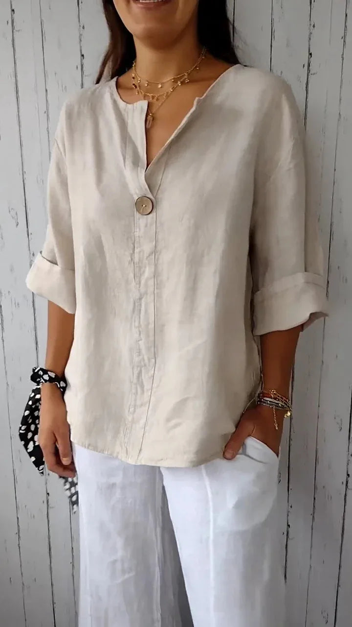Mariet - Lange Bluse mit Kurzarm