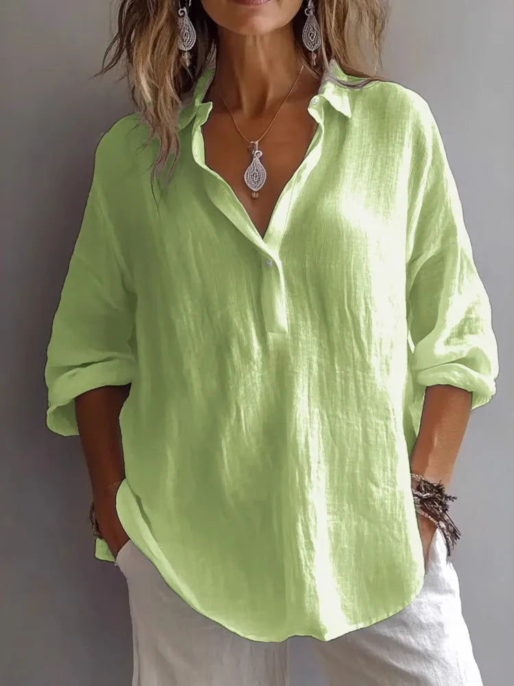 Maxima - Lange Luftige Lockere Bluse