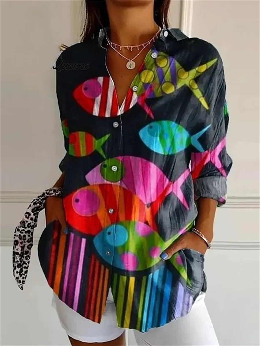 Wilma - Stilvolle Lockere Bluse