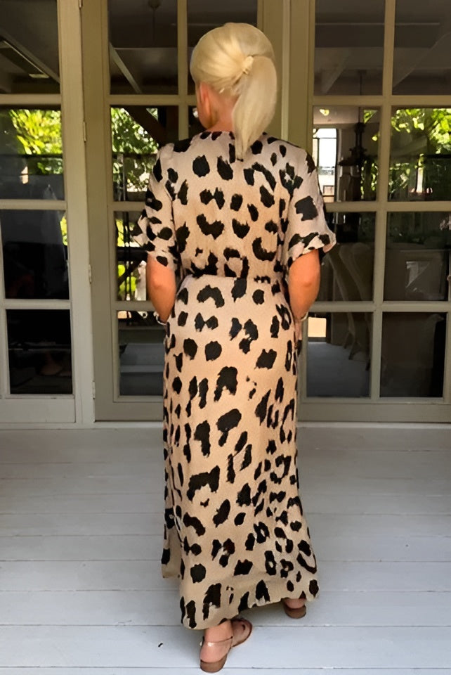 Ann-Sofie™ - Leopardenkleid