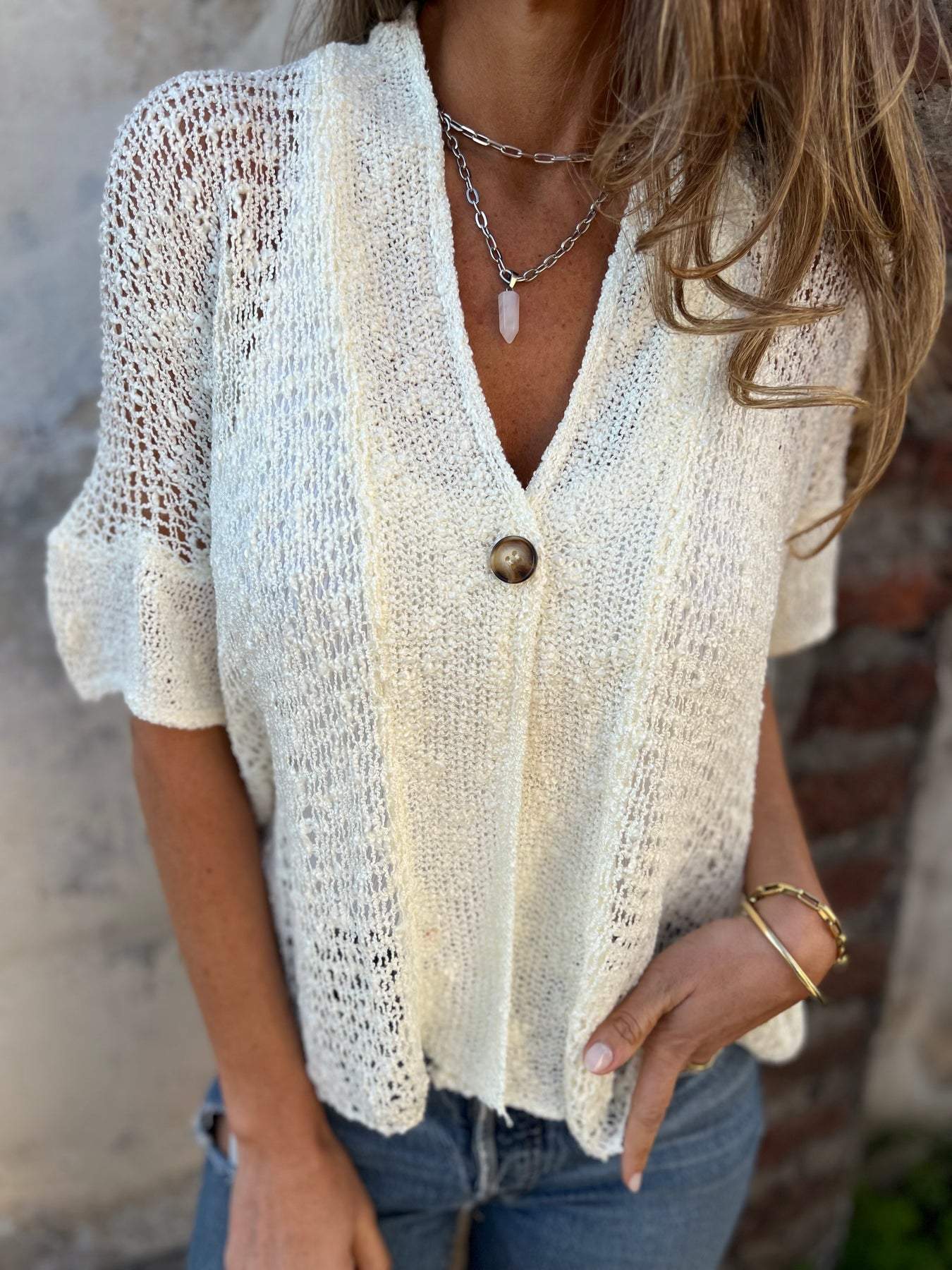 Francine™ | Elegante strukturierte Bluse