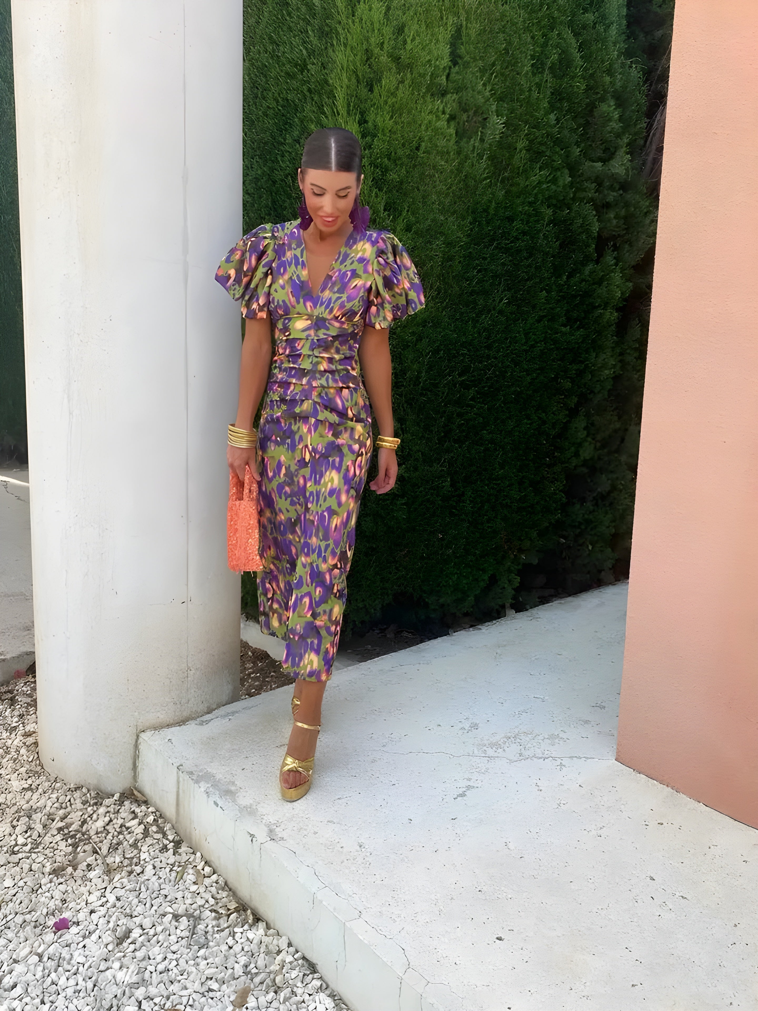 Agneta™ - Kleid mit plissierten Ärmeln