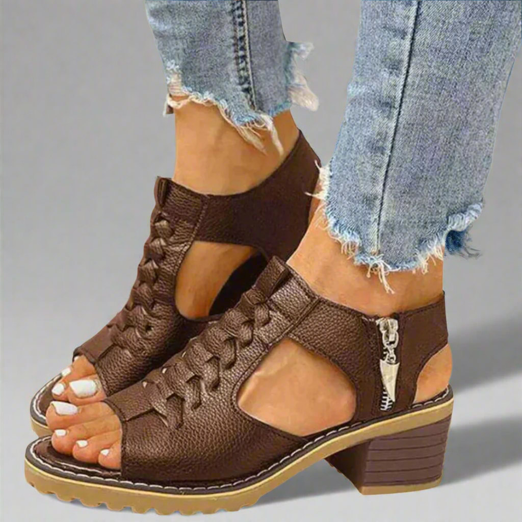 GERTRUD™ | ORTHOPÄDISCHE SANDALEN MIT PREMIUM ABSATZKOMFORT