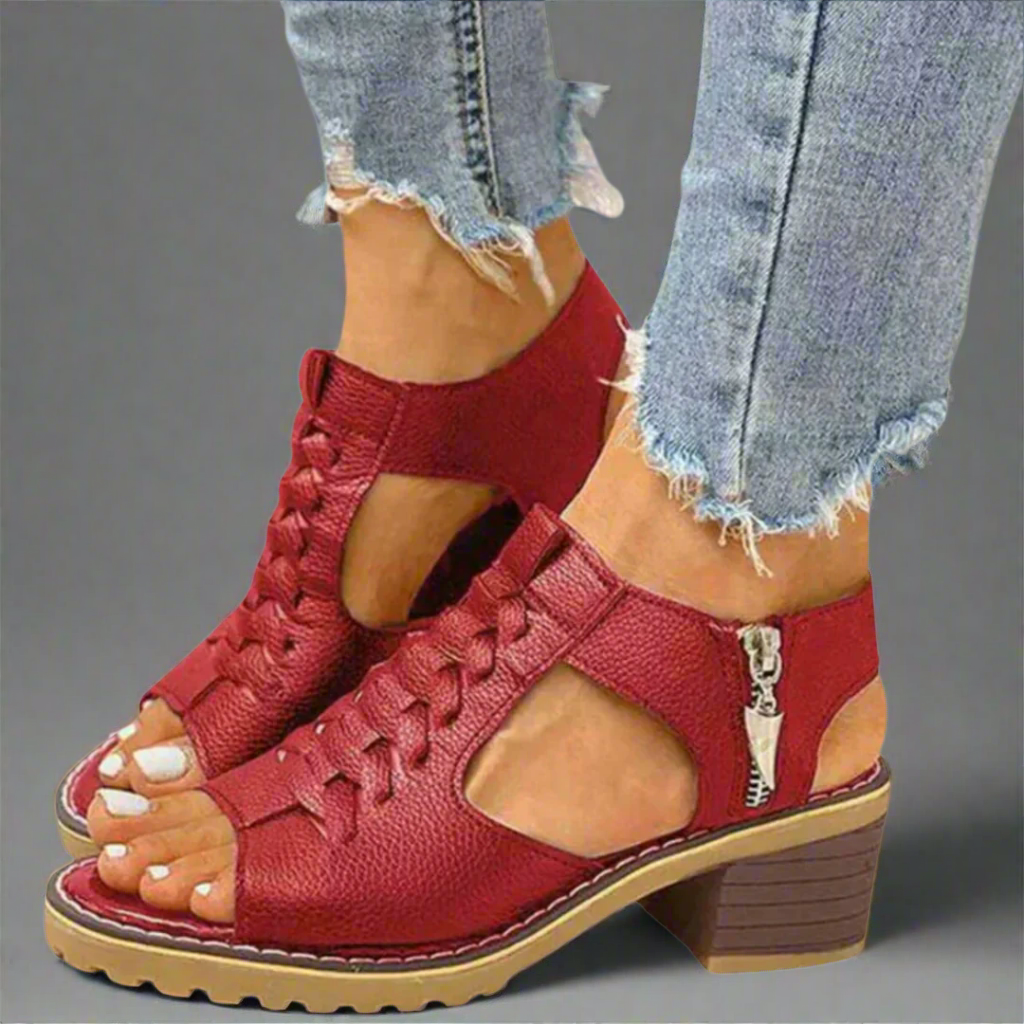 GERTRUD™ | ORTHOPÄDISCHE SANDALEN MIT PREMIUM ABSATZKOMFORT