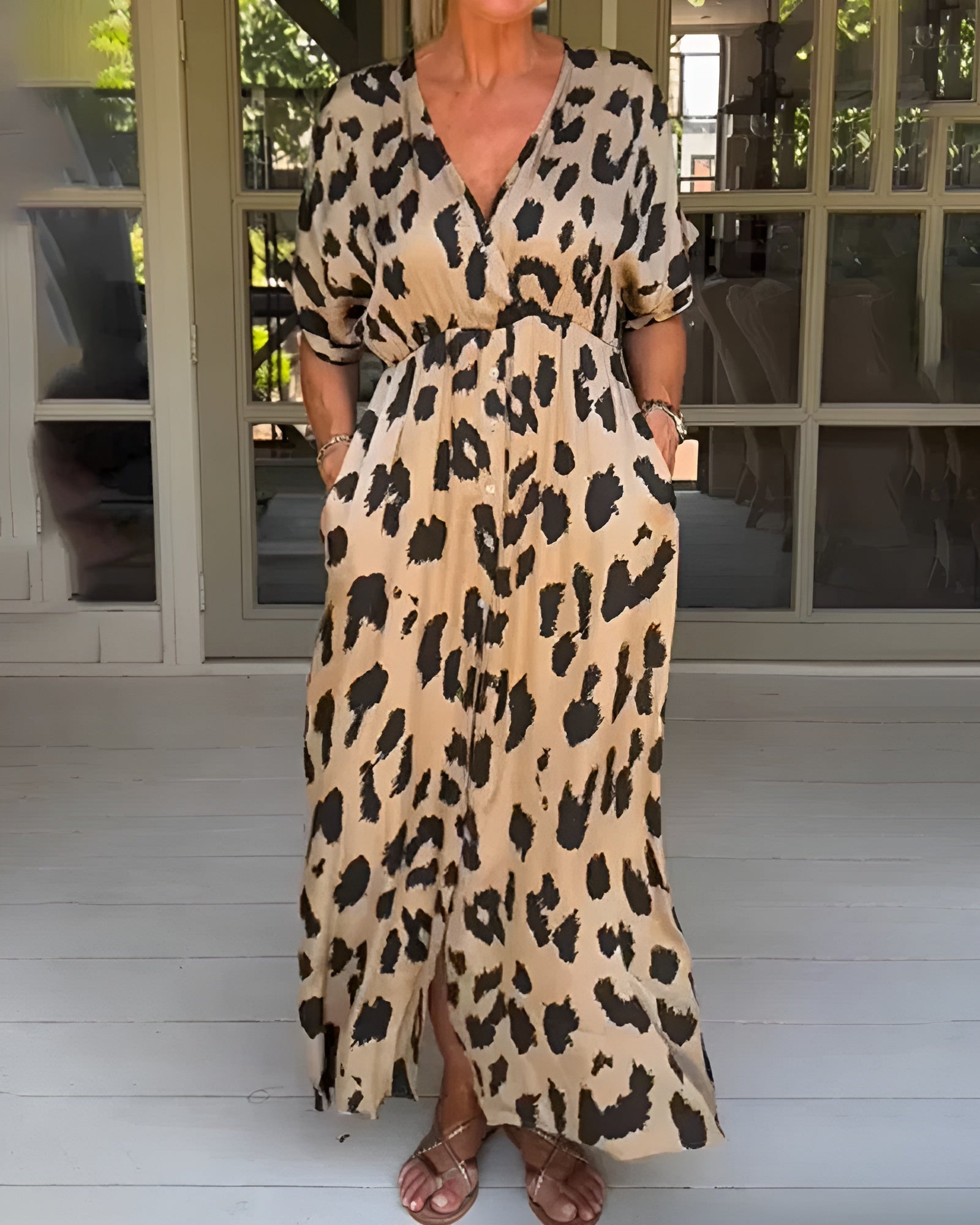 Ann-Sofie™ - Leopardenkleid