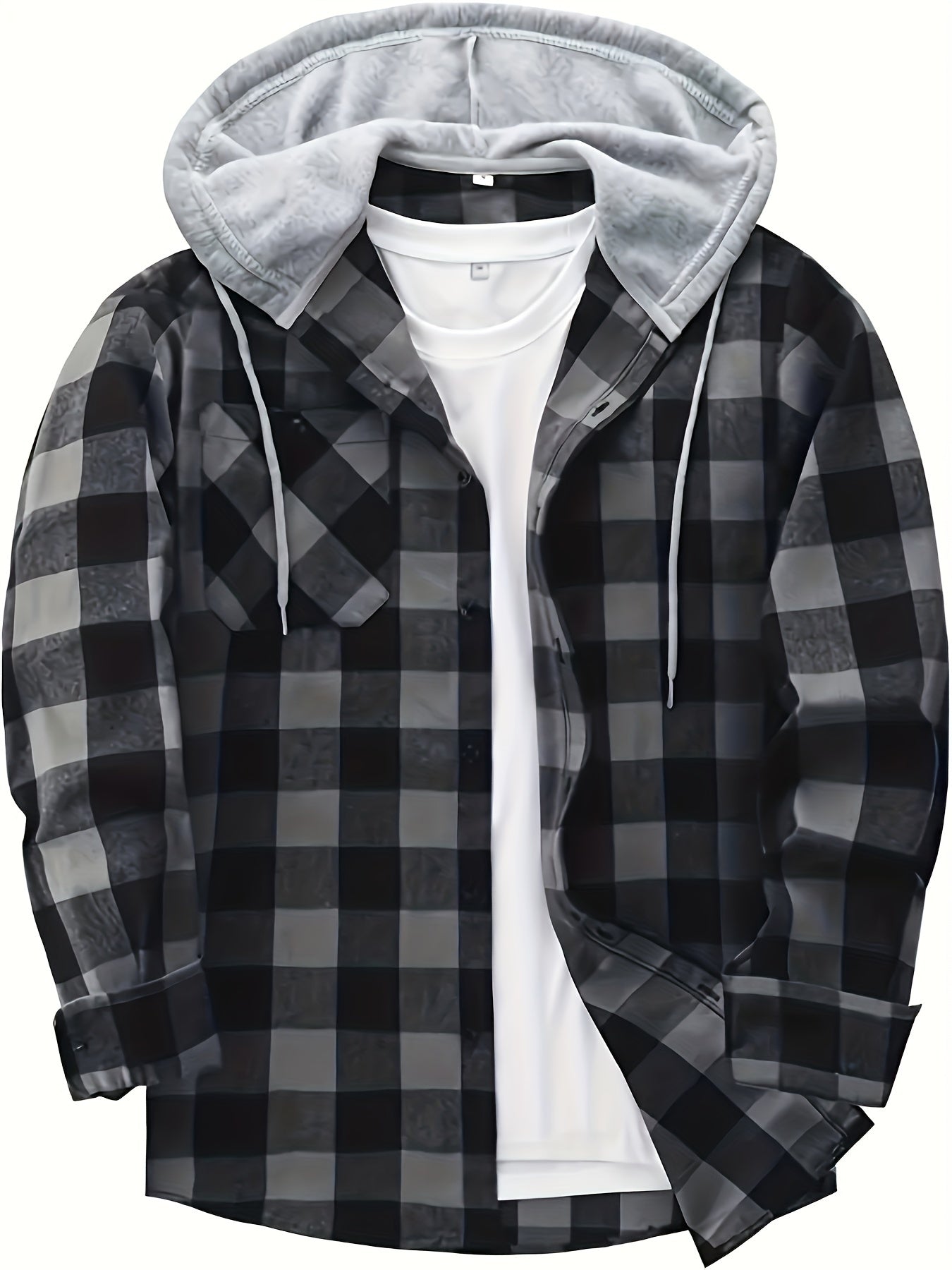 Florian | Kariertes Hoodie-Hemd