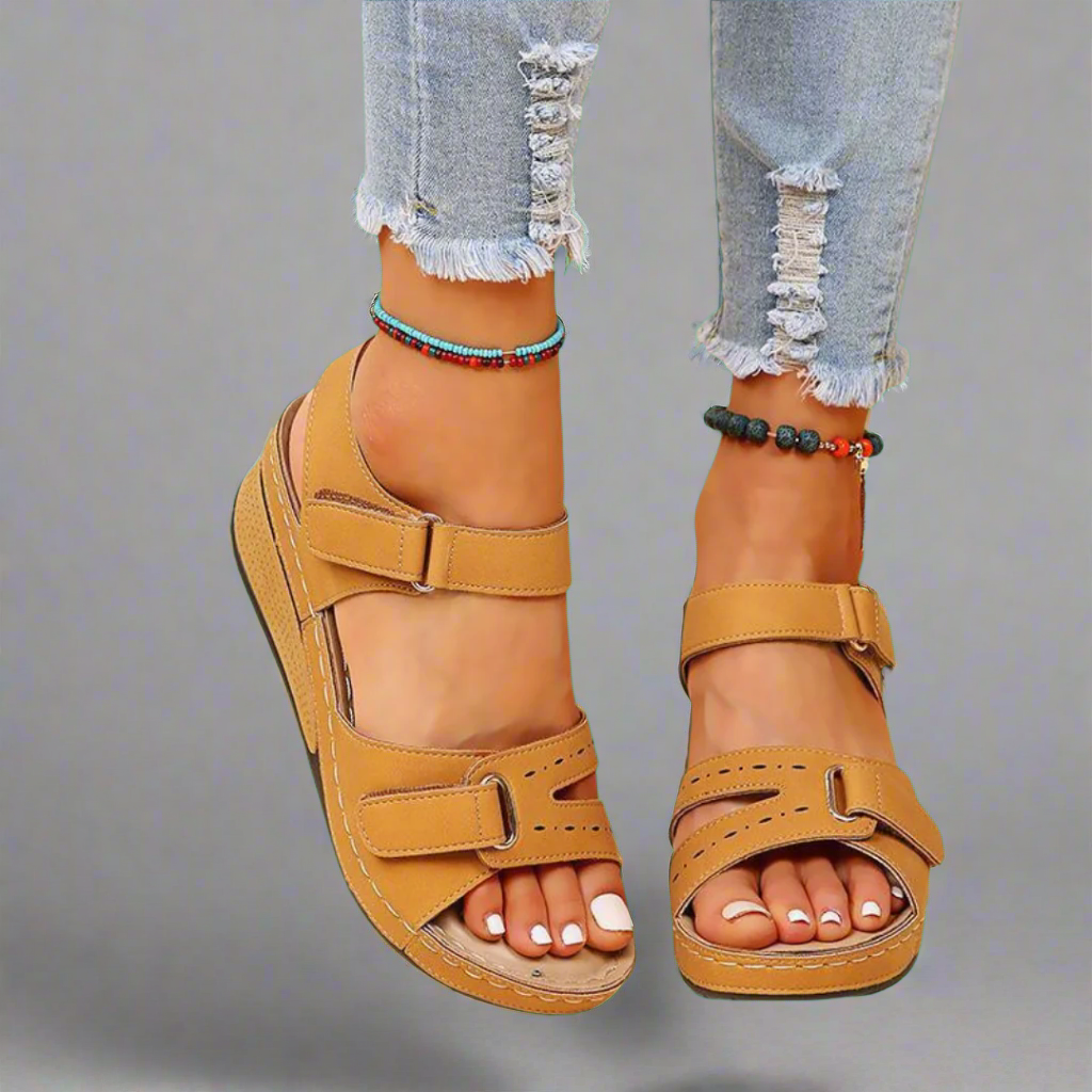 GUDULA™ | ELEGANTE ORTHOPÄDISCHE SANDALEN AUS WEICHEM PREMIUΜMATERIAL FÜR SCHMERZFREIE SOMMERTAGE