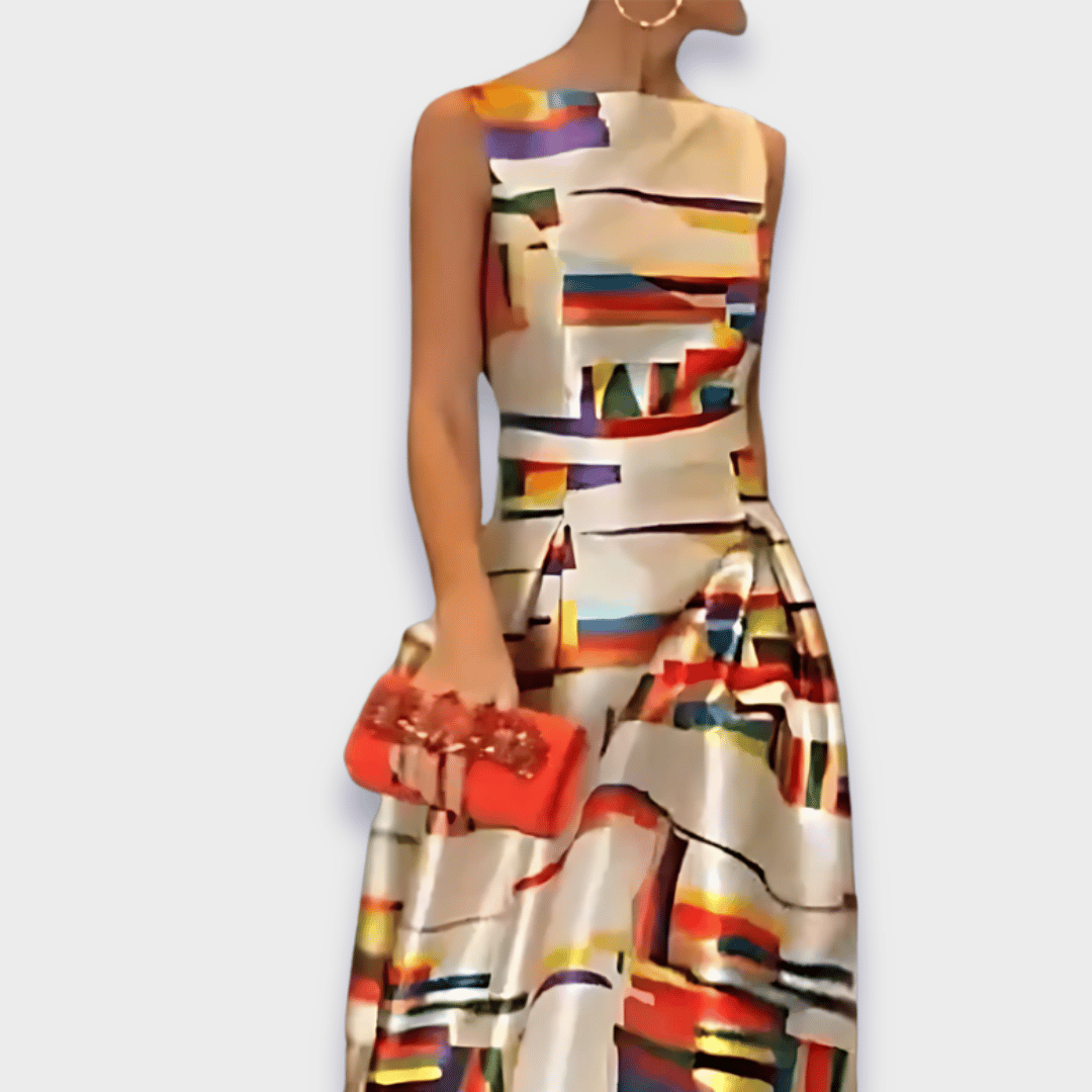 Babette | Handgemachtes langes Kleid aus Premium-Stoff