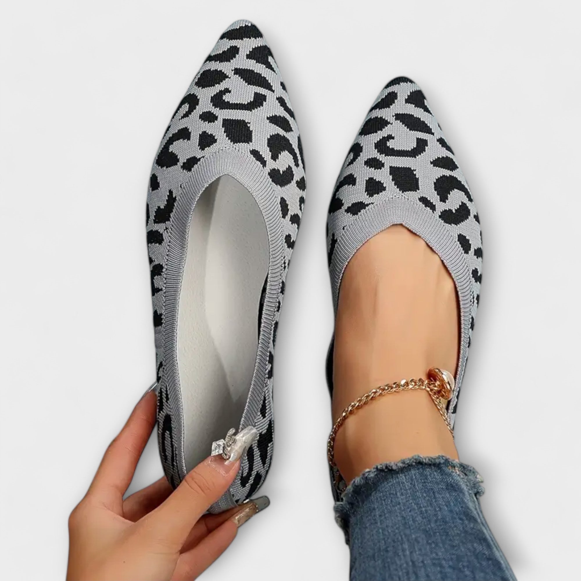 LEOPARD GEMUSTERTE SPITZE FLATS™