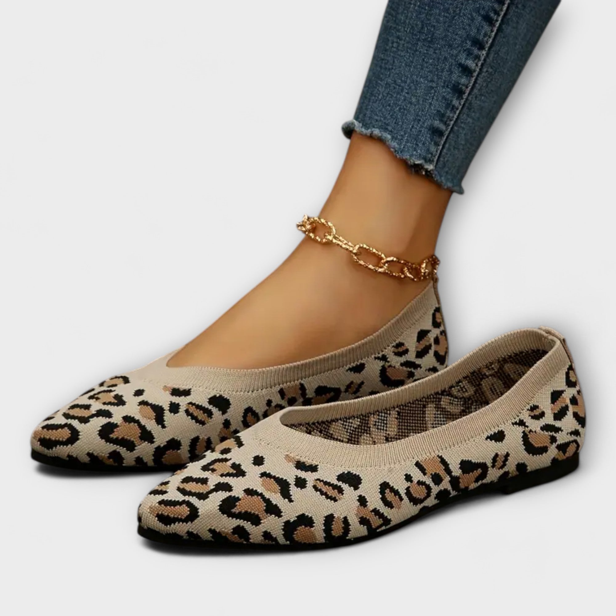 LEOPARD GEMUSTERTE SPITZE FLATS™