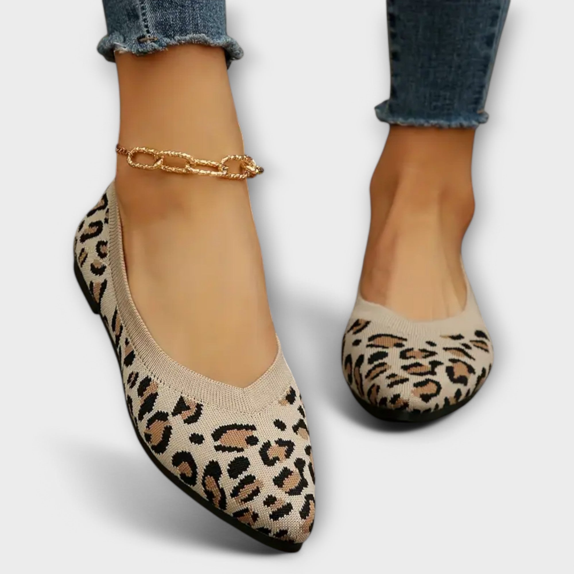 LEOPARD GEMUSTERTE SPITZE FLATS™
