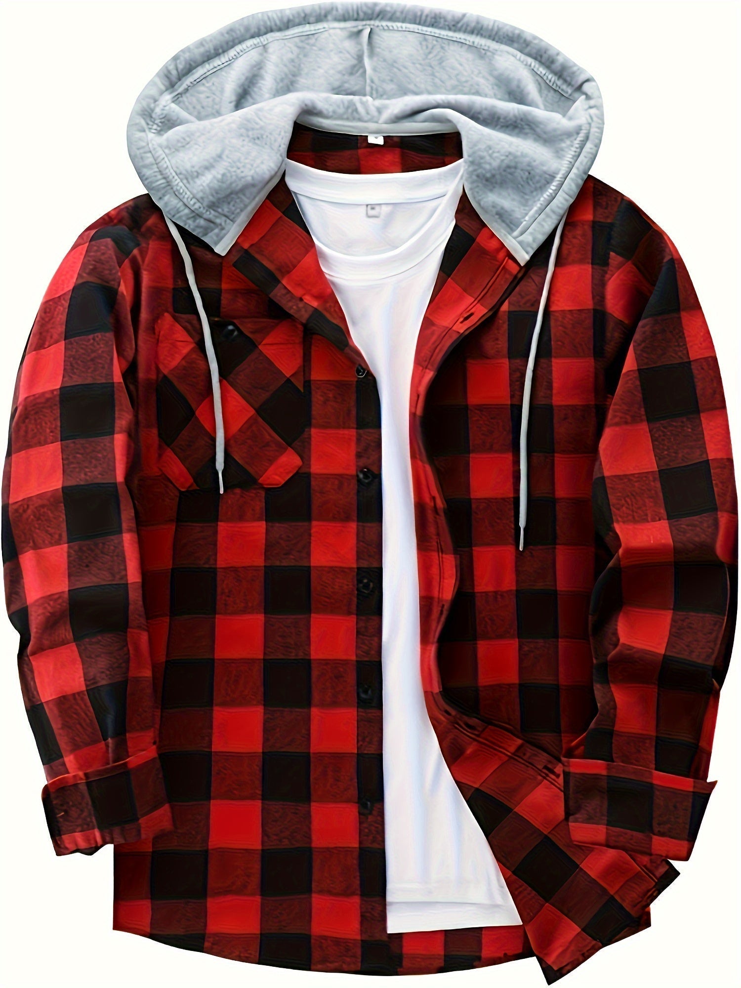 Florian | Kariertes Hoodie-Hemd