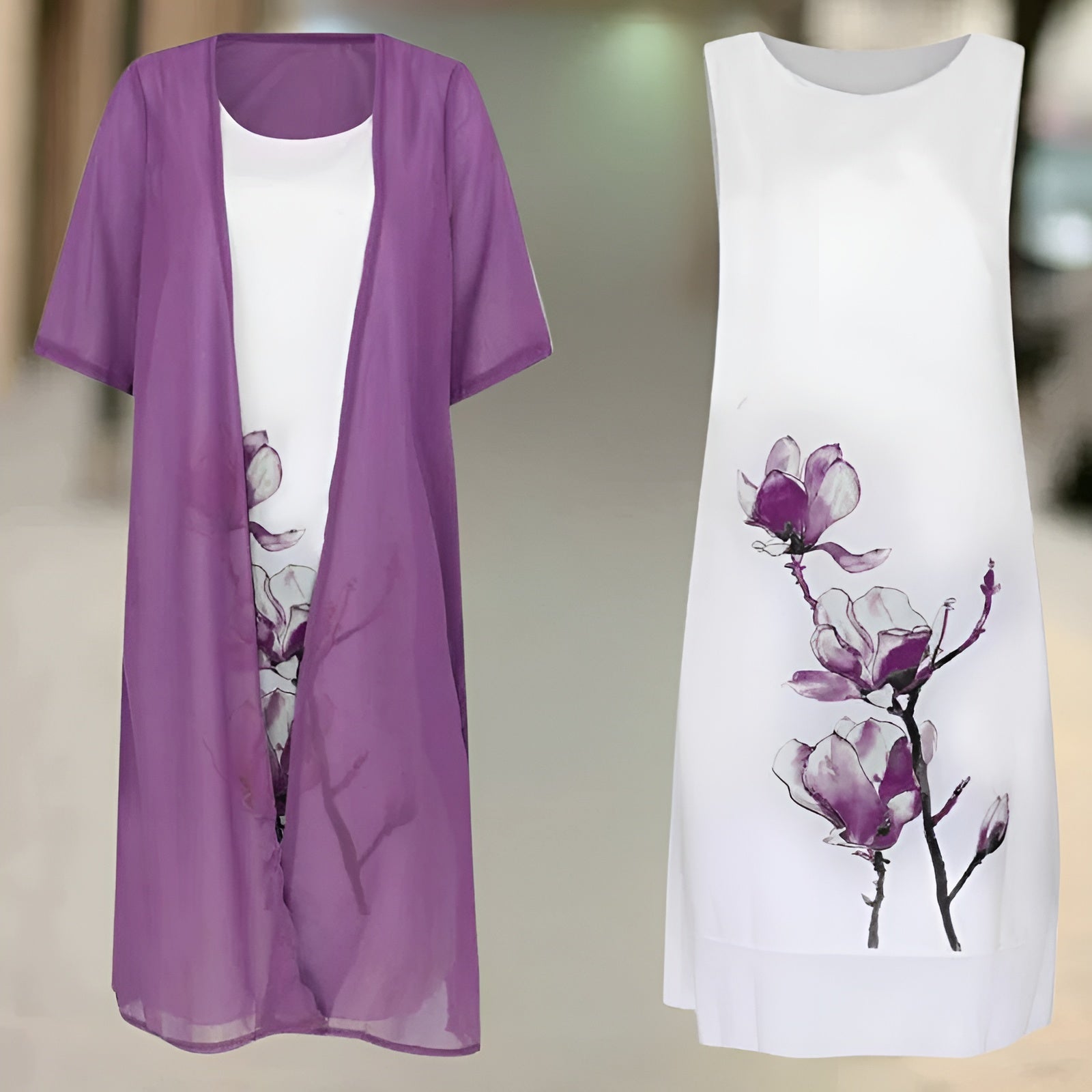 Eivor™ - Kleid mit kostenloser Strickjacke