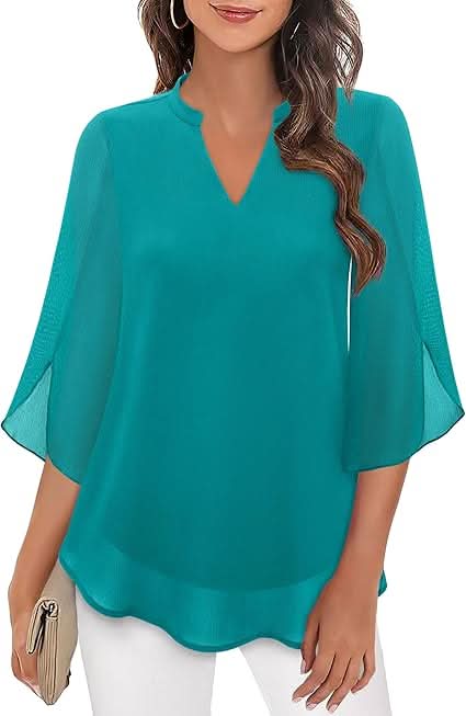 Marguerite™ | Fließende Bluse mit Überlagerungseffekt