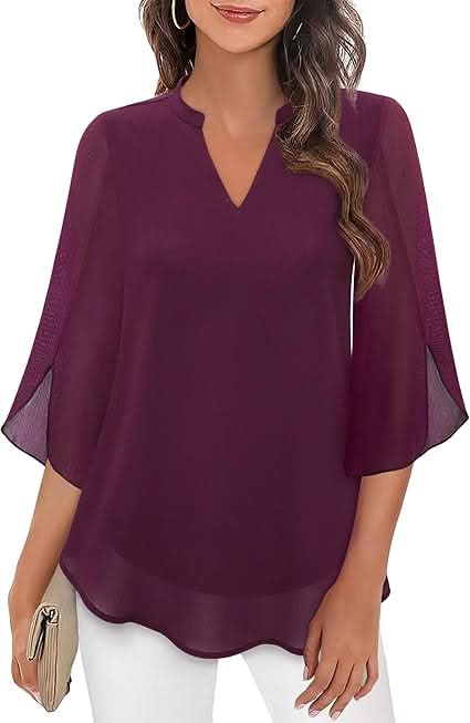 Marguerite™ | Fließende Bluse mit Überlagerungseffekt