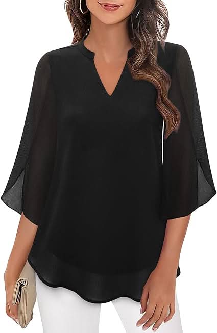 Marguerite™ | Fließende Bluse mit Überlagerungseffekt