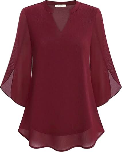 Marguerite™ | Fließende Bluse mit Überlagerungseffekt