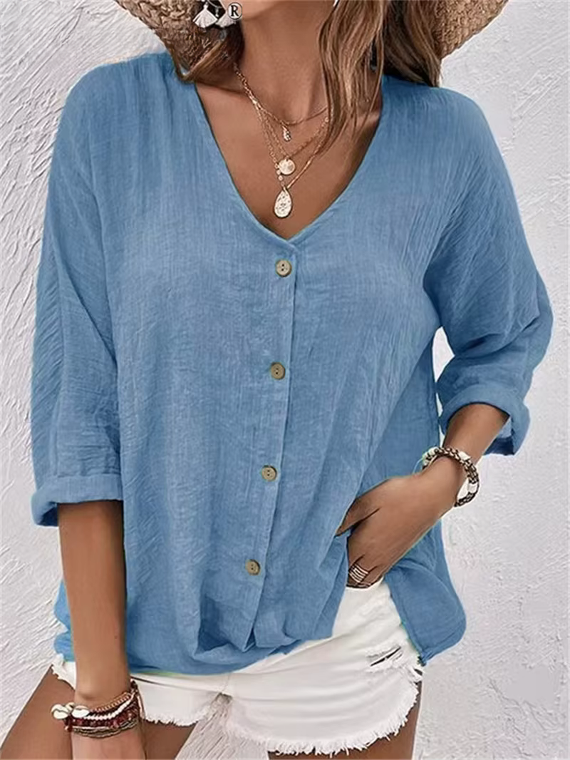 Élisa™ | Leichte Bluse mit V-Ausschnitt