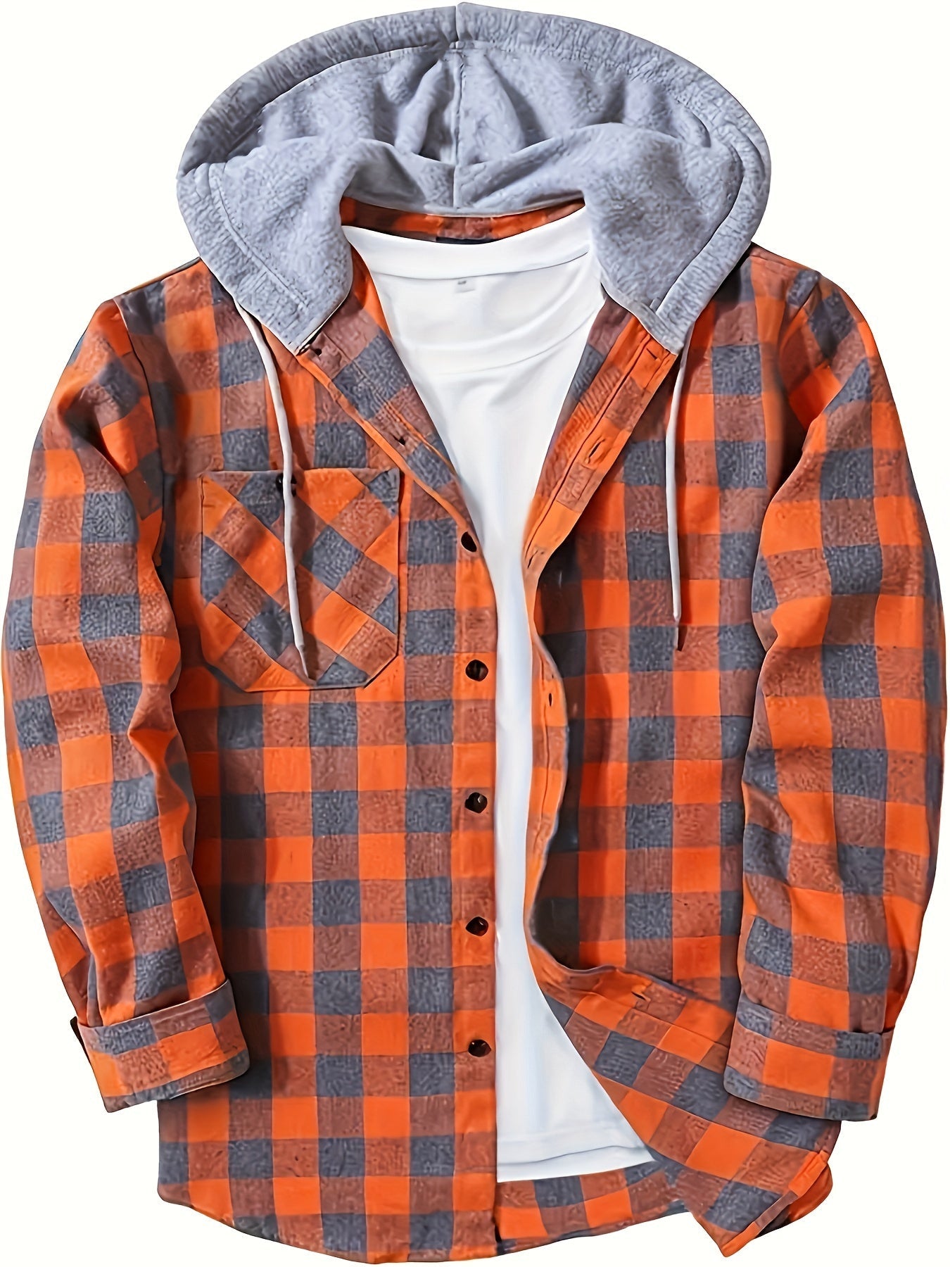 Florian | Kariertes Hoodie-Hemd