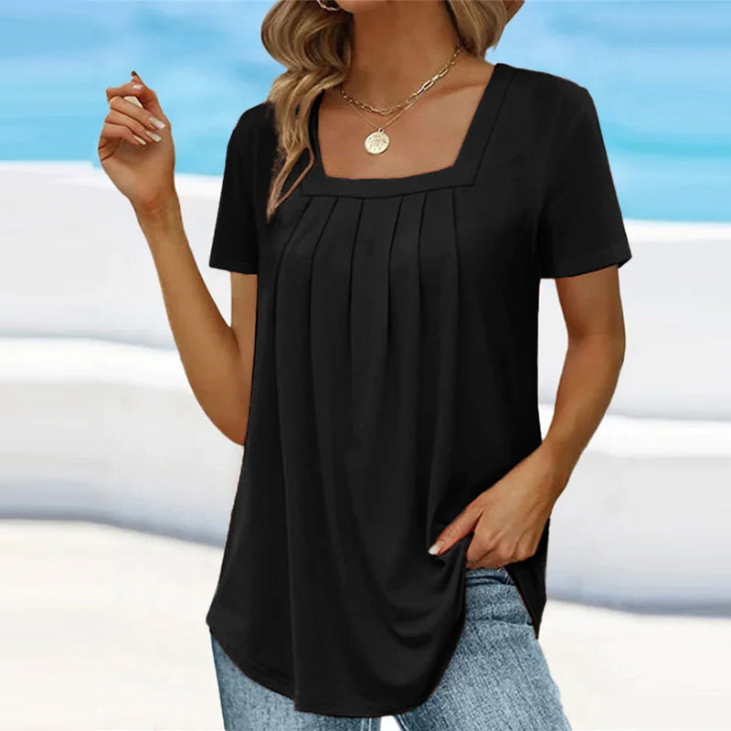Liv - elegante plissierte Bluse