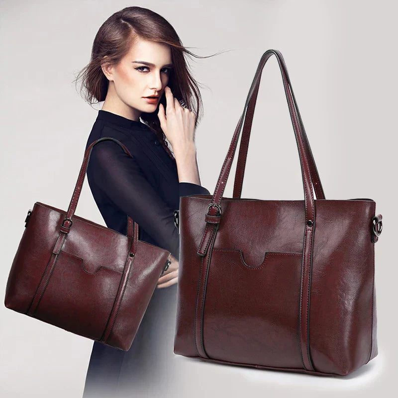 Klara | Luxuriöse Lederhandtasche