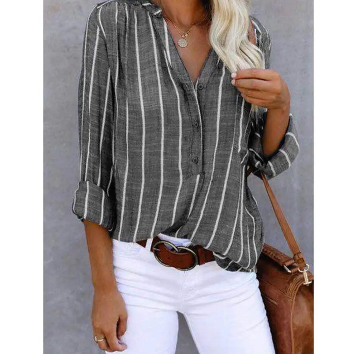 Brigitte™ | Elegante Bluse mit Streifen