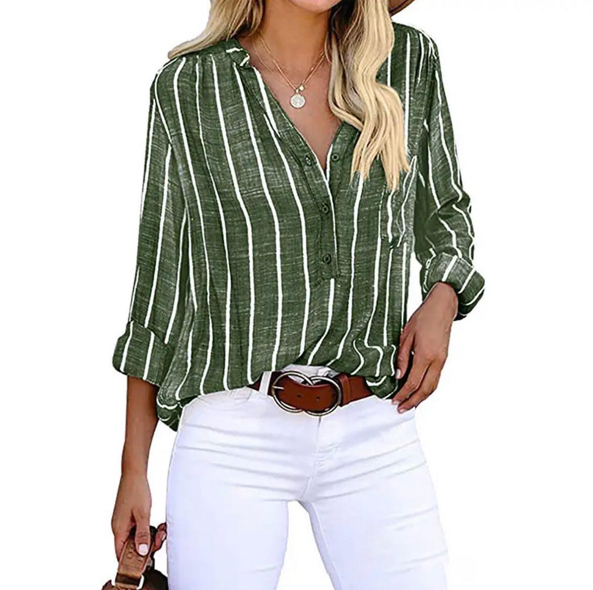 Brigitte™ | Elegante Bluse mit Streifen