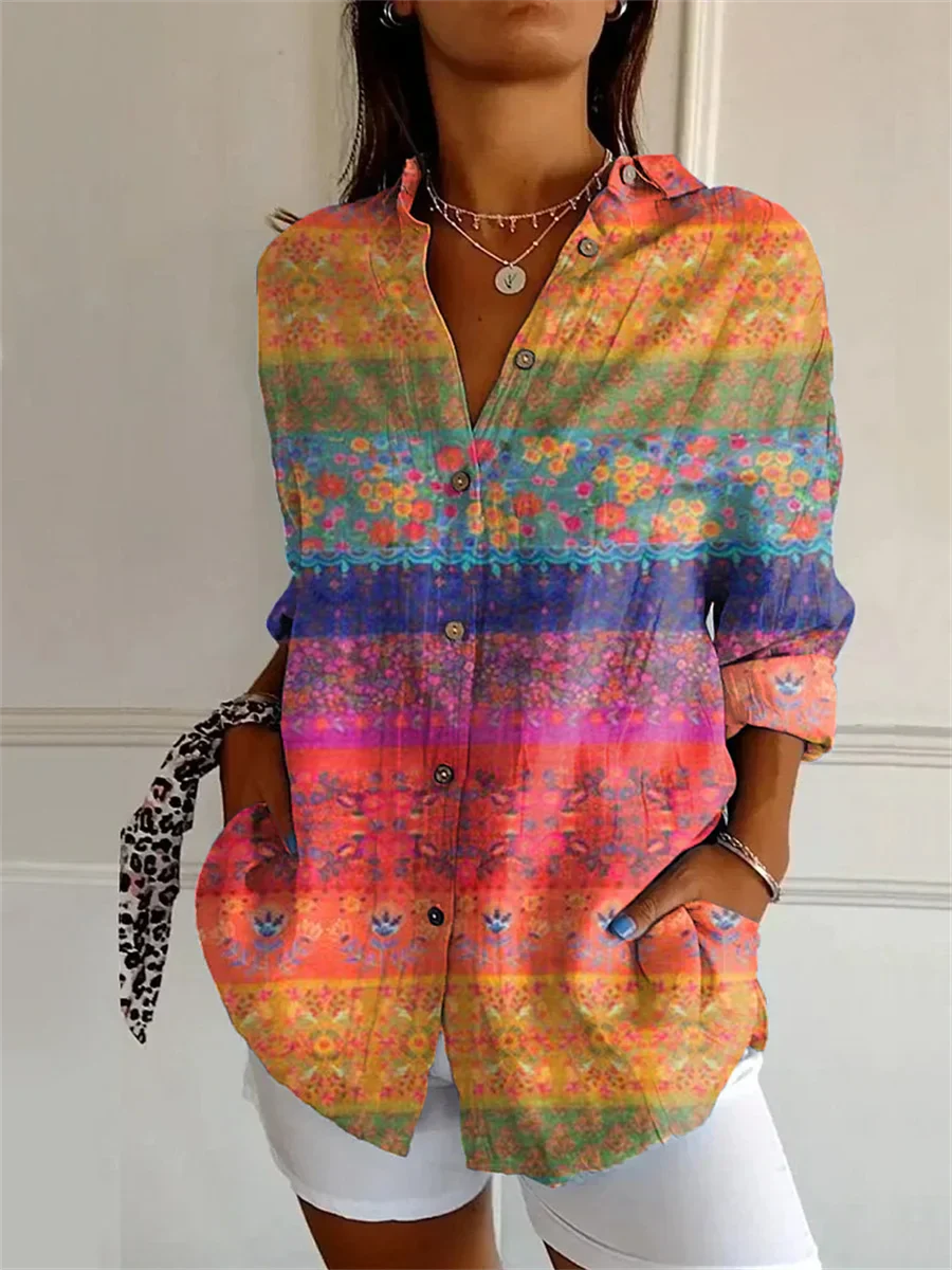 Juanita - Gelbe Komfortable Bluse