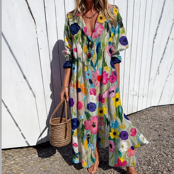 Märta™ - Entspannte Blumen Kleid