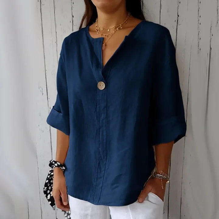 Mariet - Lange Bluse mit Kurzarm