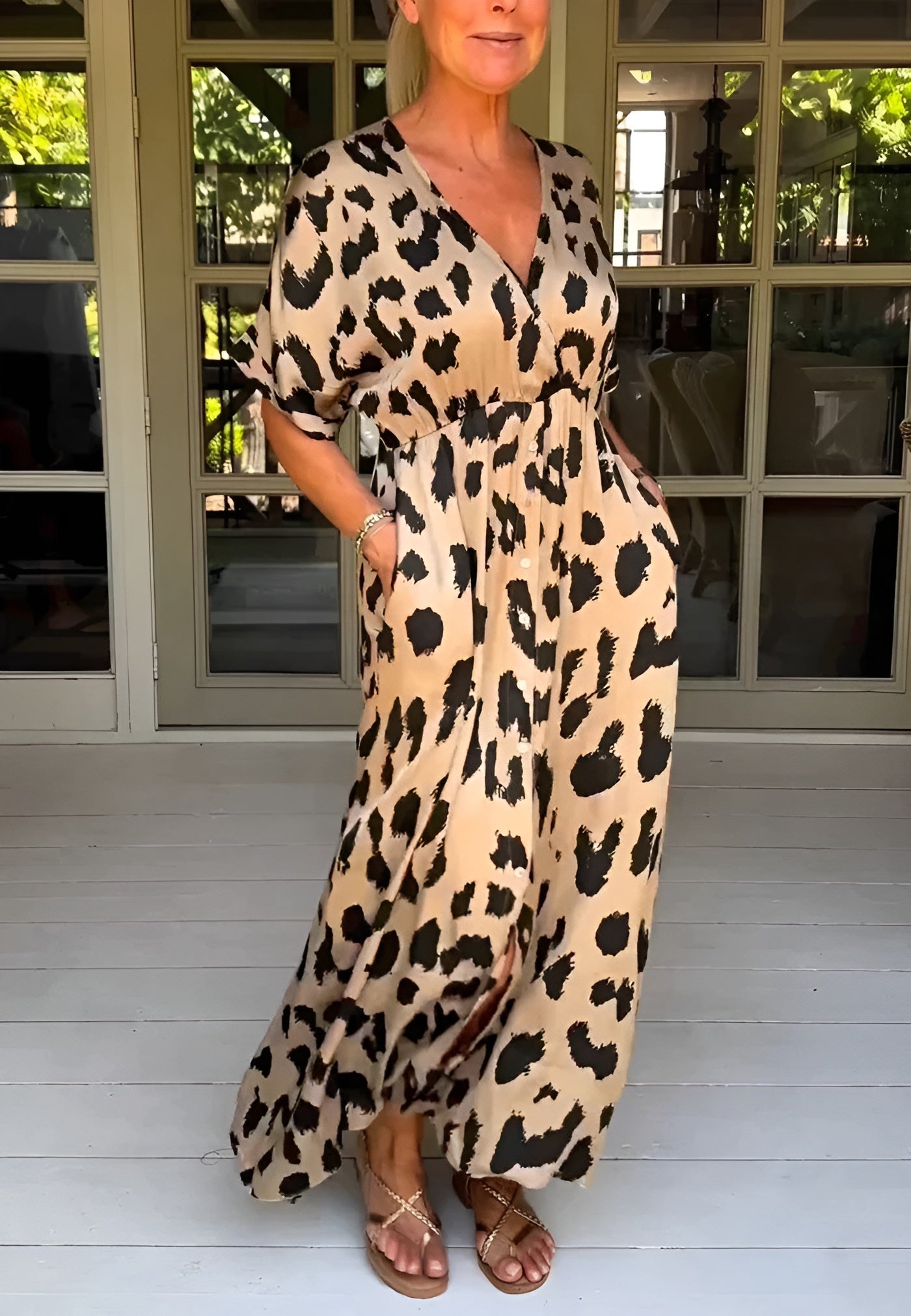 Ann-Sofie™ - Leopardenkleid