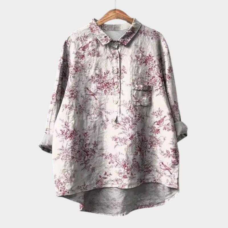 Ingrid - Unbeschwerte Stil Bluse