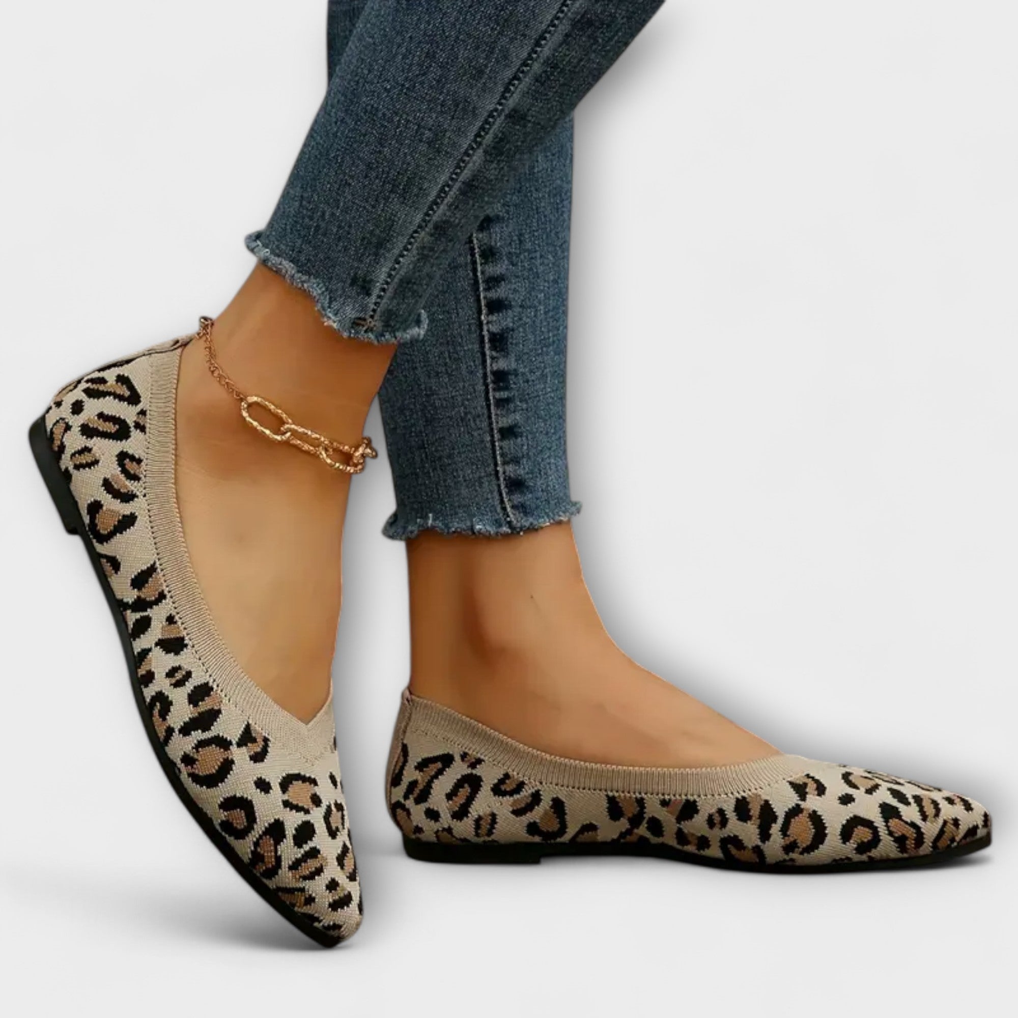 LEOPARD GEMUSTERTE SPITZE FLATS™