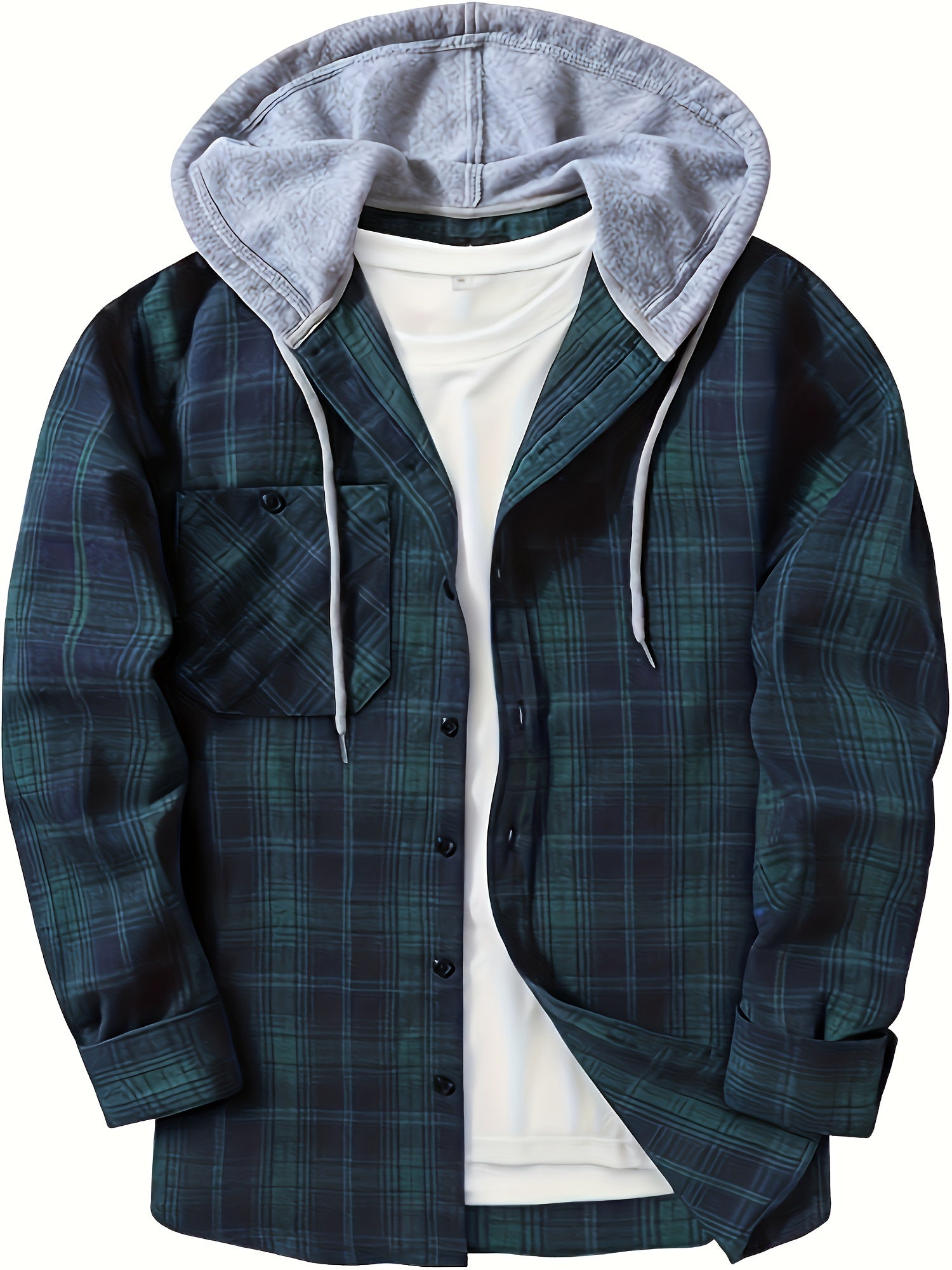 Florian | Kariertes Hoodie-Hemd