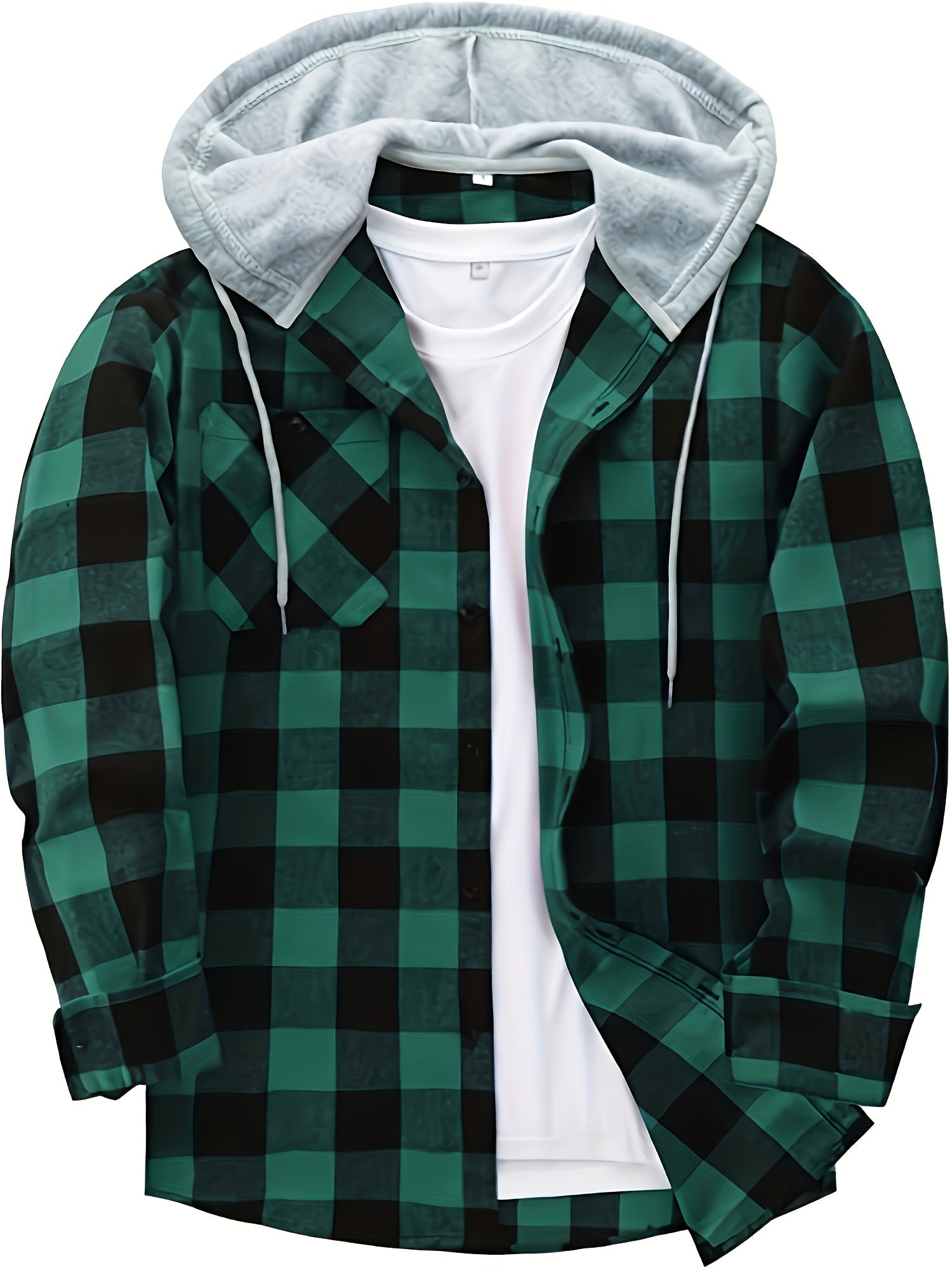 Florian | Kariertes Hoodie-Hemd