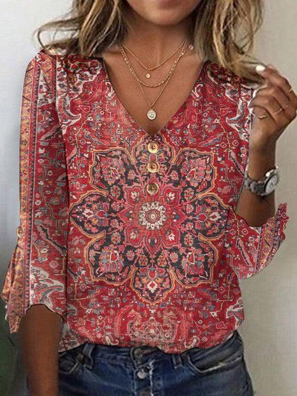 Valerie - Bluse Vintage Boho