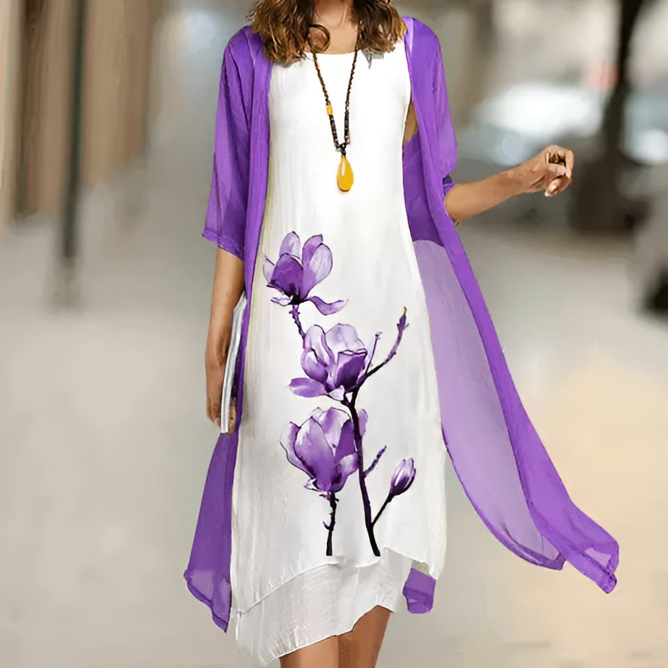 Eivor™ - Kleid mit kostenloser Strickjacke