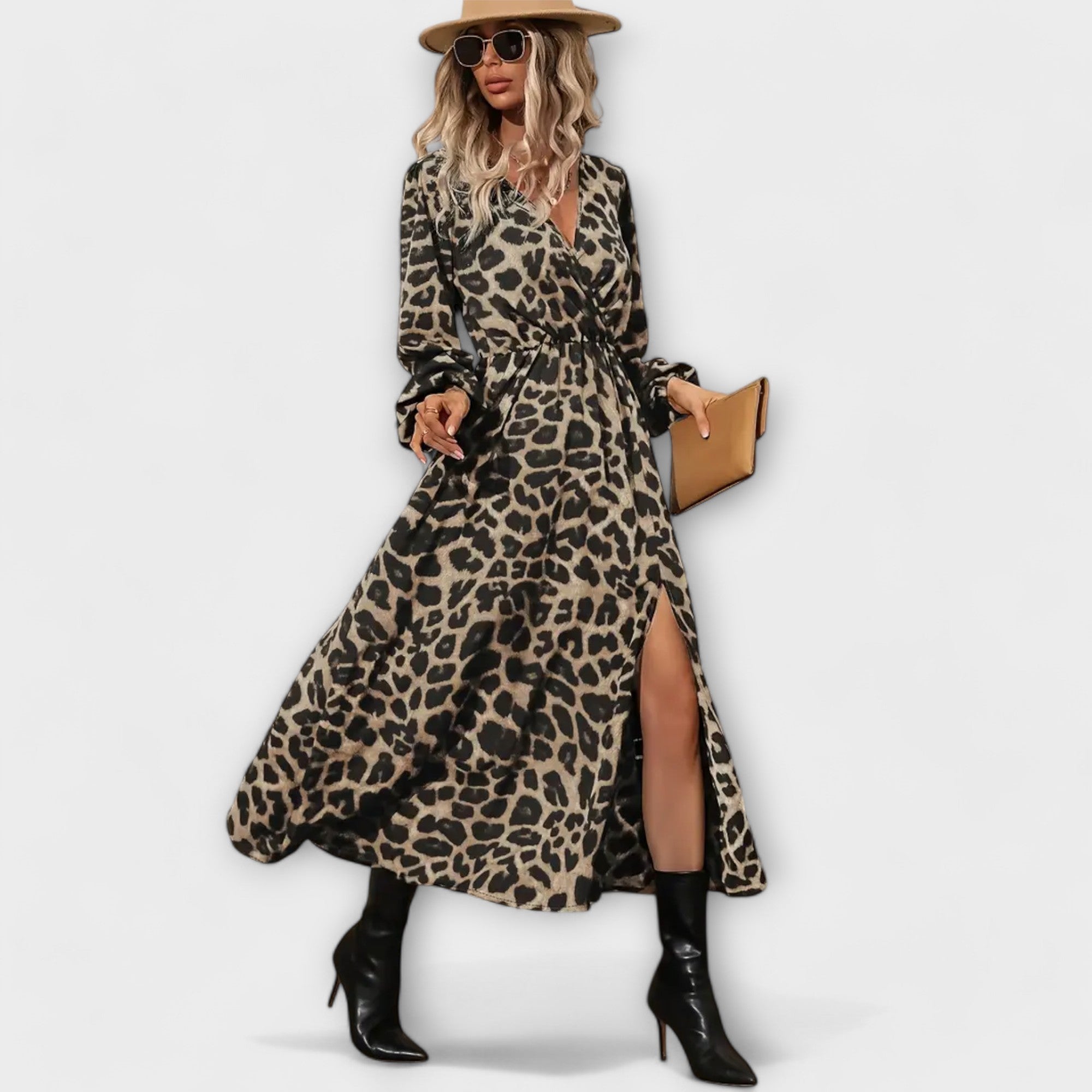 Natalie - Stylisches Kleid mit Leopardenmuster